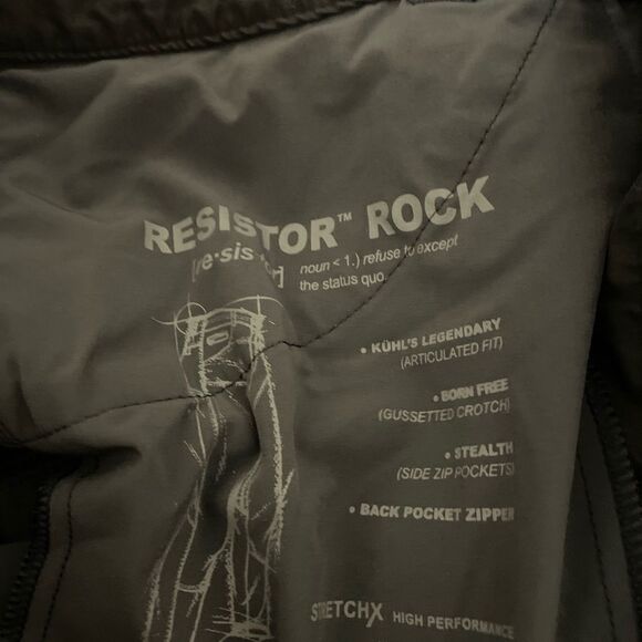 KUHL Resistor Rock Klassik Fit Super Stretch Water Resistant Pants Men's Sz 40 - Picture 4 of 8